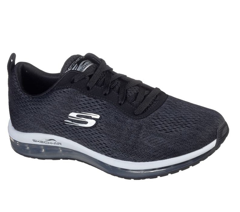 Skechers Skech-Air Element - Womens Sneakers Black/White [AU-DN2907]